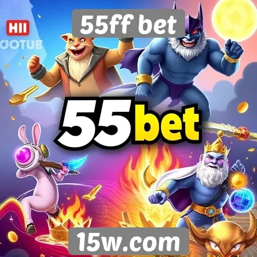 Variedade de jogos disponíveis no 55ff bet